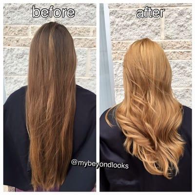 Beautiful before and after done by the lovely Hayley