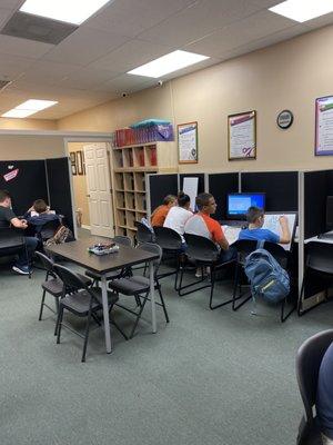 Always a one on one tutoring session, never a group setting. Individualized student programs for each student.