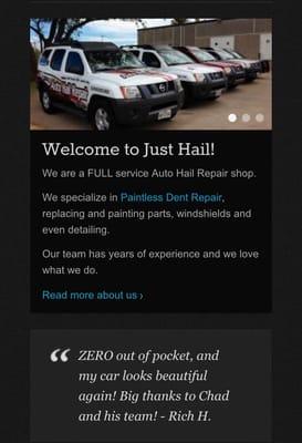 Just Hail Auto Hail Repair