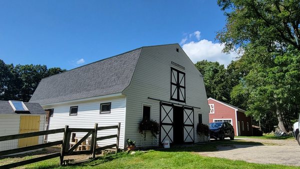 Beautiful horse barn roof replaced in New Boston NH