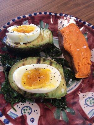 eggs (on avocado)