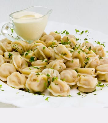 Russian dumplings "pelmeni"