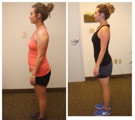 FitWill's client before and after photo.