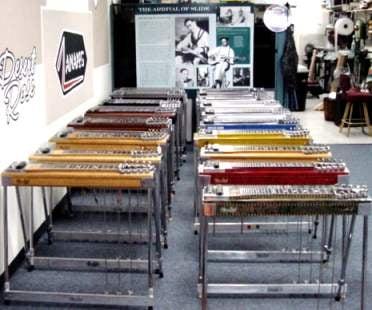 Showroom of Steel Guitars of North County