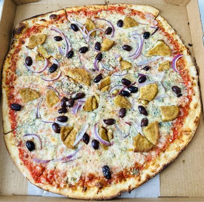 Eggplant, Red Onion, Kalamata Olives, Gorgonzola