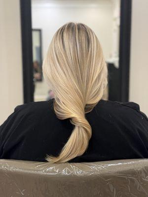 Blonde balayage highlights