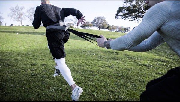 Hill Training while utilizing a speed training technical model for developing stride power.