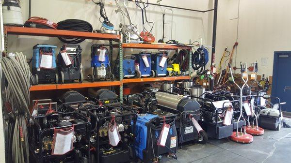 Ben's has a full rental fleet to choose from including pressure washers, carpet extractors and surface cleaners.