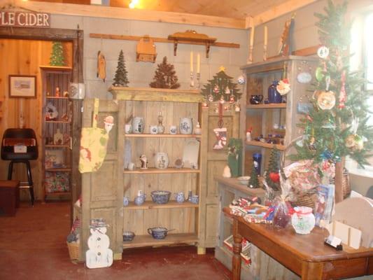 Looking for that special gift?  Check out our many handmade gifts, including pottery and items made in our blacksmith shop.