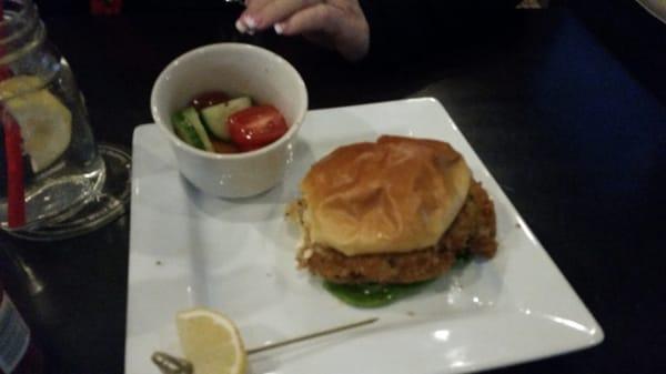 Crabby Patty. Best crab cake I have had. Tastes much better than the pic.