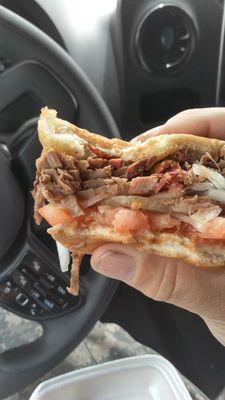 Brisket sandwich. Amazing.