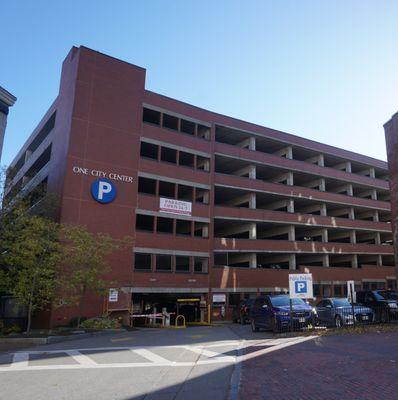 Our garage from Monument Square