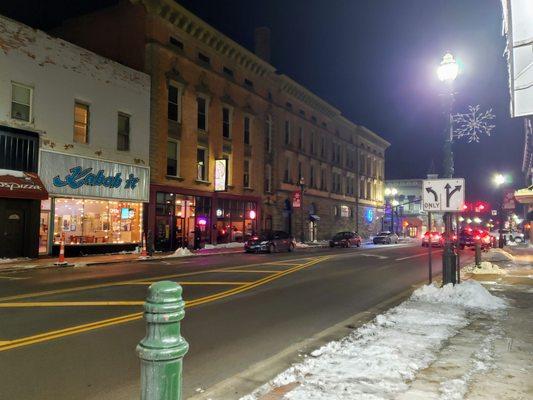 Looking West on Wooster in Downtown Bowling Green