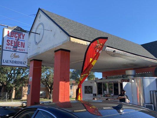 Truck at the Lucky Seven Mini Mart