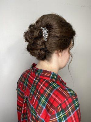 my updo for a wedding i was in