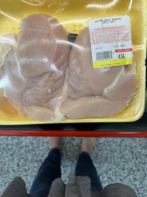 What a great price for two chicken breasts that are that big.