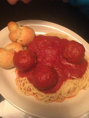 Spaghetti and meatballs...delicious!!!