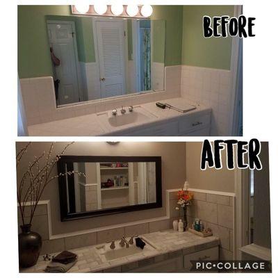 Bathroom remodel by Kris Johnson Construction Memphis TN