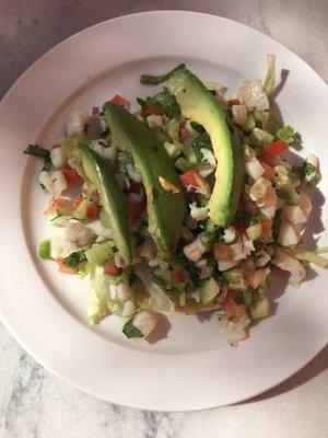 Ceviche tostada