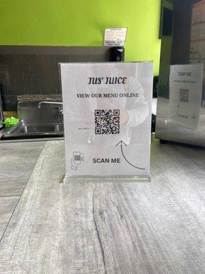 Digital menu