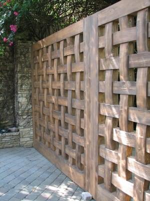 Custom wood driveway gates