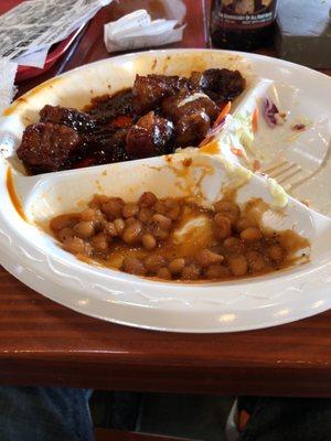 Burnt ends. More like microwaved ends.