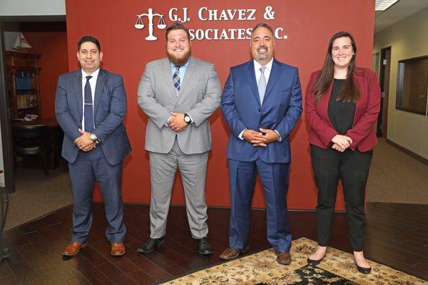 Our Attorneys: Benjamin Perez, Daniel Chavez, G.J. Chavez, and Catherine Hensley