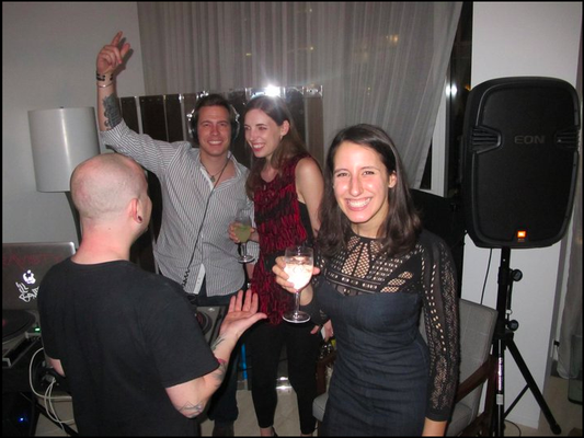 DJing at celebrity private loft party in west village May 2011