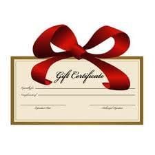 Gift Certificates Available