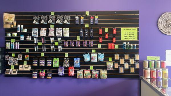 Hemp/CBD product display