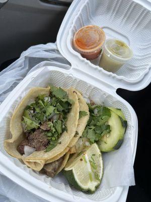 2 tacos de lengua