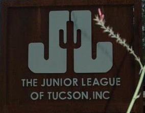 Sign out front of the Junior League of Tucson headquarters