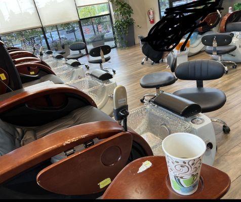 All these empty chairs and I wasn't moved to any of them when I asked to move because the massage part of my chair didn't work.