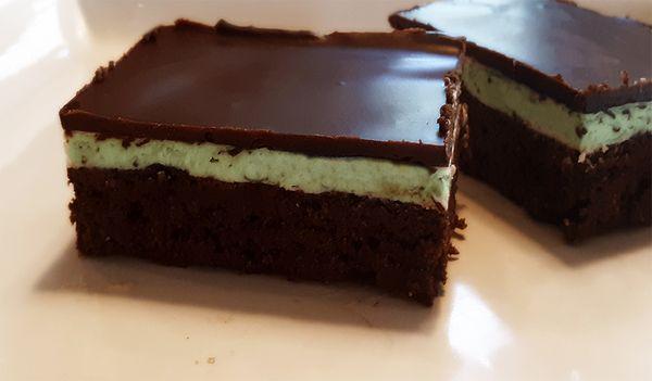 Keto, Gluten Free Fudge Mint Brownie