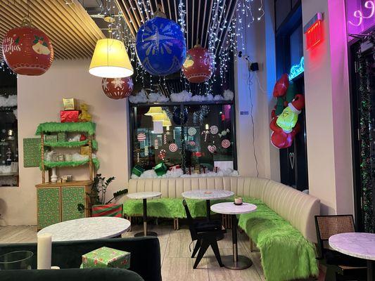 Grinchmas Holiday themed Bar