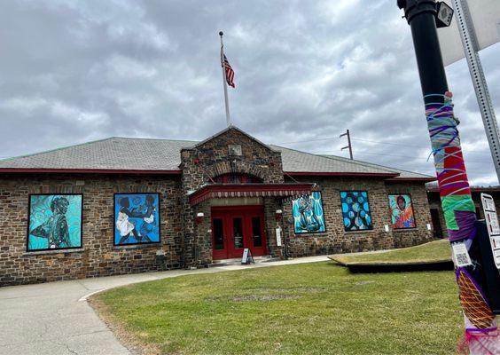 Building is an old train station