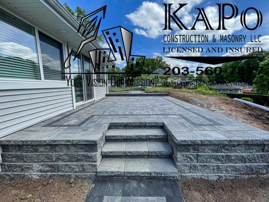 Raised Paver Patios done in Berlin CT