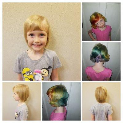 before and after Fun kid safe color