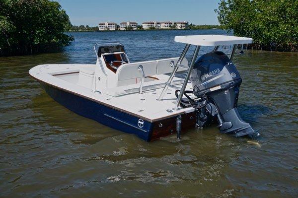 This is one of our custom boats ready for the water