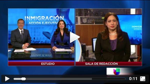 Attorney Carla M. Casas  - Interview at Univision Chicago, January 2015