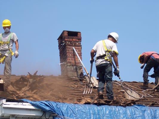 Historical Wood Roof Removal