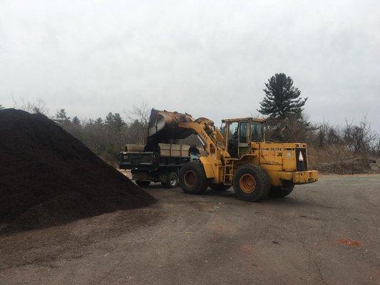 Loading Brown Mulch Enhanced Forest Mix