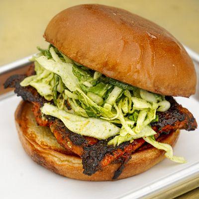 Achiote grilled chicken sandwich