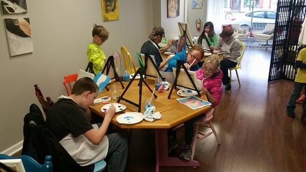 All ages open paint or kids birthday party.