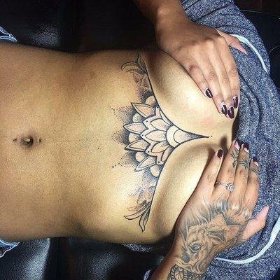 Sternum tattoo