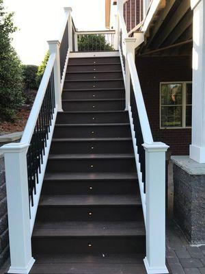 Lighted stairs