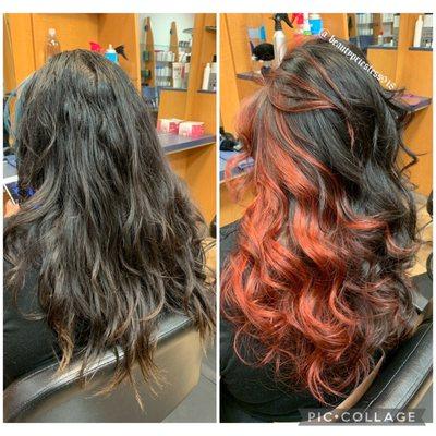 Color and hi lite Before and after