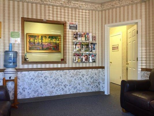 Reception area with patient Wifi