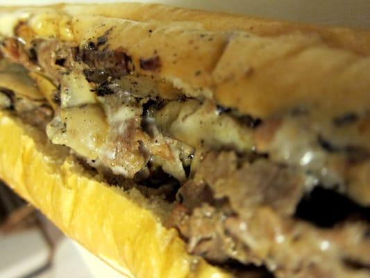 Cheesesteak w/ mushrooms and provalone.