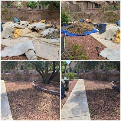 Home Remodel debris and yard debris clean up!